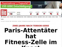 Bild zum Artikel: Zwei Jahre nach Anschlag - Paris-Attentäter hat Fitness-Zelle im Knast