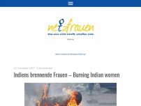 Bild zum Artikel: Indiens brennende Frauen – Burning Indian women