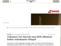 Bild zum Artikel: Geheimer Tüv-Bericht zum BER offenbart bisher unbekannte Mängel