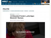 Bild zum Artikel: JU Düsseldorf fordert „sofortigen Rücktritt“ Merkels