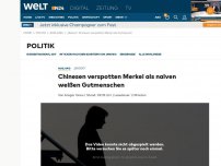 Bild zum Artikel: Chinesen verspotten Merkel als naiven weißen Gutmensch