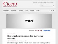 Bild zum Artikel: Frustration in der CDU - Die Machtarroganz des Systems Merkel