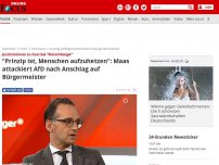 Bild zum Artikel: Justizminister zu Gast bei 'Maischberger' - 'Prinzip ist, Menschen aufzuhetzen': Maas attackiert AfD nach Anschlag auf Bürgermeister