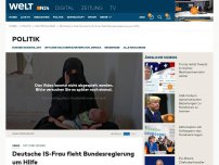 Bild zum Artikel: Deutsche IS-Frau fleht Bundesregierung um Hilfe