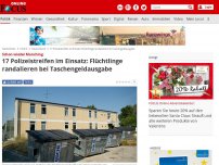 Bild zum Artikel: Schon wieder Manching - 17 Polizeistreifen im Einsatz: Flüchtlinge randalieren bei Taschengeldausgabe