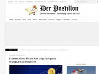 Bild zum Artikel: Experten sicher: Bitcoin-Kurs steigt noch genau solange, bis Sie einsteigen