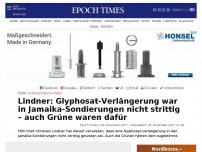 Bild zum Artikel: Lindner: Glyphosat-Verlängerung war in Jamaika-Sondierungen nicht strittig – auch Grüne waren dafür