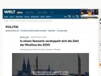 Bild zum Artikel: In einem Szenario verdoppelt sich die Zahl der Muslime bis 2050