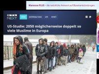 Bild zum Artikel: US-Studie: 2050 möglicherweise doppelt so viele Muslime in Europa