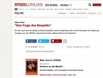 Bild zum Artikel: Offener Brief: 'Eine Frage des Respekts'