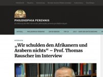 Bild zum Artikel: „Wir schulden den Afrikanern und Arabern nichts“ – Prof. Thomas Rauscher im Interview