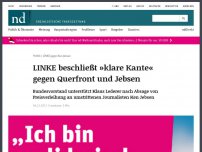 Bild zum Artikel: LINKE beschließt »klare Kante« gegen Querfront und Jebsen