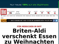 Bild zum Artikel: Für Menschen in Not - Briten-Aldi verschenkt Essen zu Weihnachten