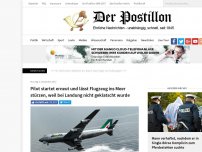 Bild zum Artikel: Pilot startet erneut und lässt Flugzeug ins Meer stürzen, weil bei Landung nicht geklatscht wurde