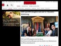 Bild zum Artikel: ÖVP und FPÖ einigten sich auf 12-Stunden-Arbeitstag