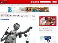 Bild zum Artikel: Prozess in Zwickau - Krimineller Flüchtling bringt Richter in Rage