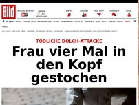 Bild zum Artikel: Tödliche Dolch-Attacke - Frau vier Mal in den Kopf gestochen