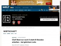 Bild zum Artikel: Chef lässt nur noch 5 statt 8 Stunden arbeiten - bei gleichem Lohn