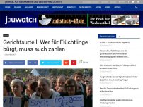 Bild zum Artikel: Gerichtsurteil: Wer für Flüchtlinge bürgt, muss auch zahlen