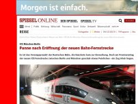 Bild zum Artikel: ICE-Strecke München-Berlin: Panne bei Eröffnung der neuen Bahn-Fernstrecke