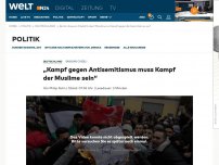 Bild zum Artikel: „Kampf gegen Antisemitismus muss Kampf der Muslime sein“