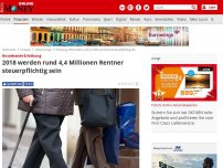 Bild zum Artikel: Anstehende Erhöhung - 2018 werden rund 4,4 Millionen Rentner steuerpflichtig sein