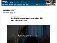 Bild zum Artikel: Netflix-Nutzer schaut in einem Jahr 361 Mal „Herr der Ringe“