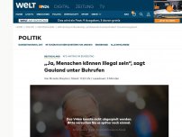 Bild zum Artikel: „Ja, Menschen können illegal sein“, sagt Gauland unter Buhrufen