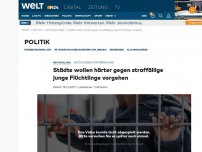 Bild zum Artikel: Städte wollen härter gegen straffällige junge Flüchtlinge vorgehen