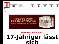 Bild zum Artikel: Führerschein weg! - 17-Jähriger lässt sich absichtlich 32 Mal blitzen