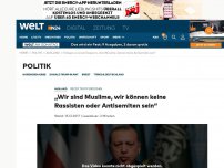 Bild zum Artikel: „Wir sind Muslime, wir können keine Rassisten oder Antisemiten sein“