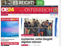 Bild zum Artikel: Asylwerber sollen Bargeld abgeben müssen