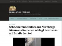 Bild zum Artikel: Schockierende Bilder aus Nürnberg: Mann aus Kamerun schlägt Oma auf Straße fast tot