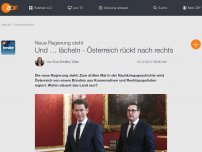 Bild zum Artikel: Und … lächeln - Österreich rückt nach rechts