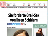 Bild zum Artikel: US-Sexlehrerin angeklagt - Bei ihr gab es Blowjobs statt Mathe