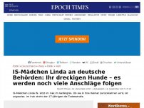 Bild zum Artikel: IS-Mädchen Linda an deutsche Behörden: Ihr dreckigen Hunde – es werden noch viele Anschläge folgen