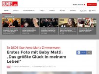 Bild zum Artikel: Ex-DSDS-Star Anna-Maria Zimmermann: Juhu, ihr Söhnchen ist da! Und es heißt...