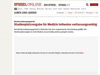 Bild zum Artikel: Bundesverfassungsgericht: Studienplatzvergabe für Medizin teilweise verfassungswidrig