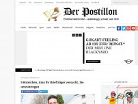 Bild zum Artikel: 9 Anzeichen, dass Ihr Briefträger versucht, Sie umzubringen