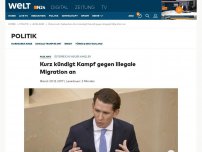 Bild zum Artikel: Kurz kündigt Kampf gegen illegale Migration an