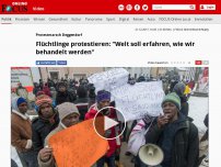 Bild zum Artikel: Protestmarsch Deggendorf - Flüchtlinge protestieren: 'Welt soll erfahren, wie wir behandelt werden'