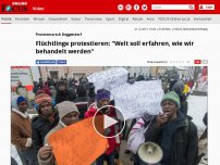 Bild zum Artikel: Protestmarsch Deggendorf - Flüchtlinge protestieren: 'Welt soll erfahren, wie wir behandelt werden'