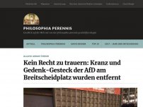 Bild zum Artikel: Kein Recht zu trauern: Kranz und Gedenk-Gesteck der AfD am Breitscheidplatz wurden entfernt