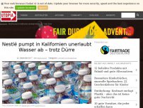 Bild zum Artikel: Nestlé pumpt in Kalifornien unerlaubt Wasser ab – trotz Dürre