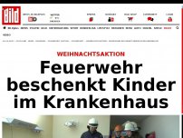 Bild zum Artikel: Weihnachtsaktion - Feuerwehr beschenkt kranke Kinder