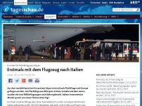 Bild zum Artikel: Flüchtlinge aus Libyen: Erstmals mit dem Flugzeug nach Italien