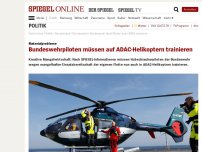 Bild zum Artikel: Materialprobleme: Bundeswehrpiloten müssen auf ADAC-Helikoptern trainieren