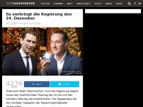 Bild zum Artikel: So verbringt die Regierung den 24. Dezember