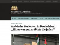 Bild zum Artikel: Arabische Studenten in Deutschland: „Hitler war gut, er tötete die Juden“