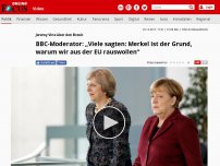 Bild zum Artikel: Jeremy Vine über den Brexit - BBC-Moderator: „Viele sagten: Merkel ist der Grund, warum wir aus der EU rauswollen“